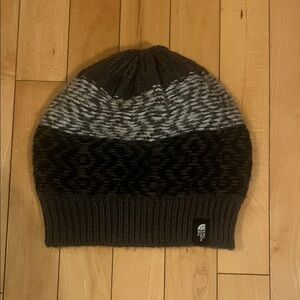 The North Face Charcoal and Heather Knit Beanie